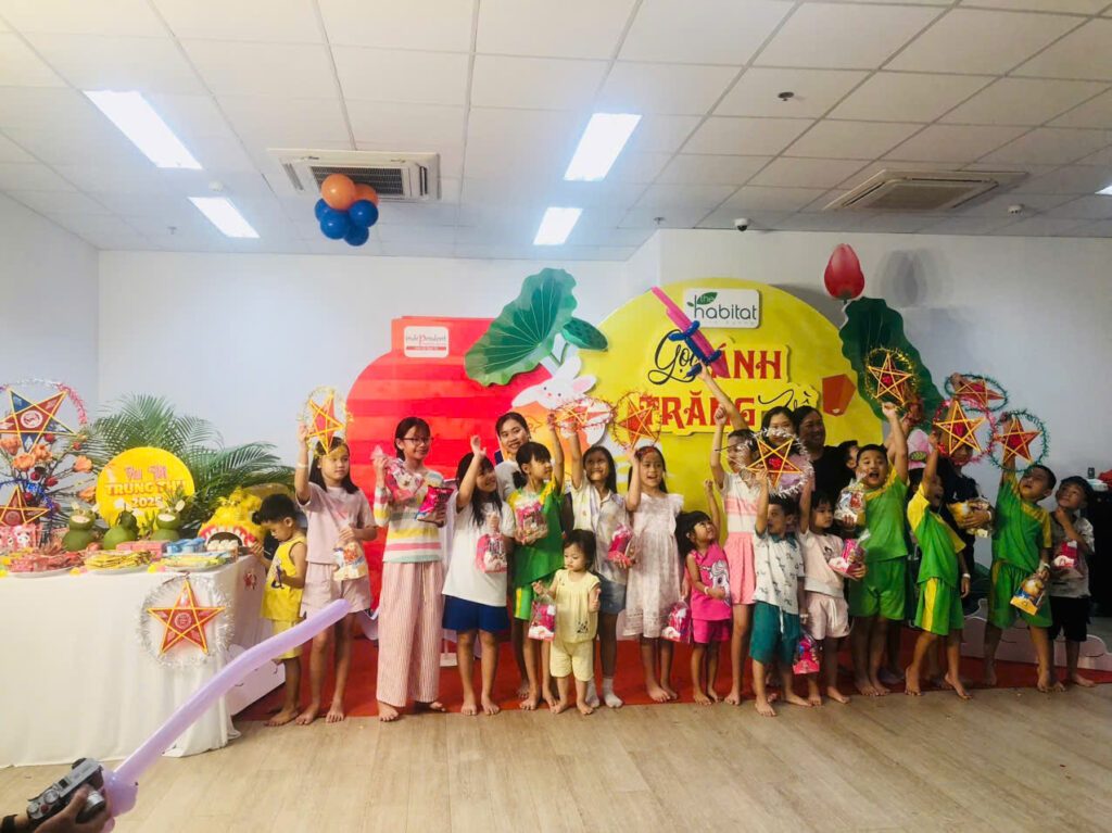 Backdrop Đêm Hội Trăng Rằm cho cư dân chung cư