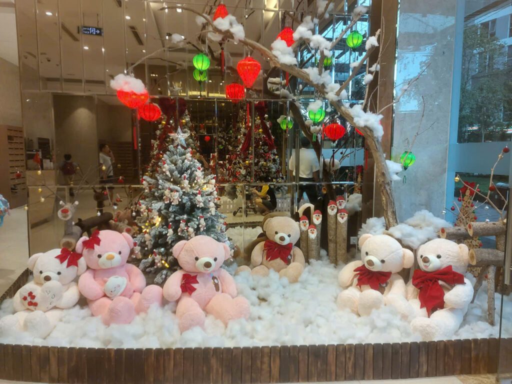 trang trí Noel chung cư